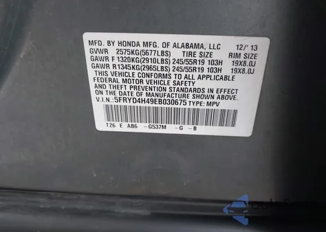 2014 Acura Mdx Technology Package z USA, uszkodzony, nr VIN 5FRYD4H49EB030675